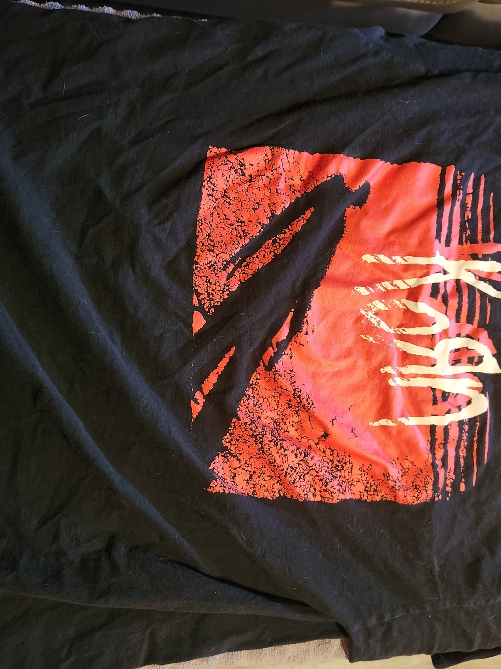 NIRVANA Black Short-Sleeve Tee with Red Graphic
